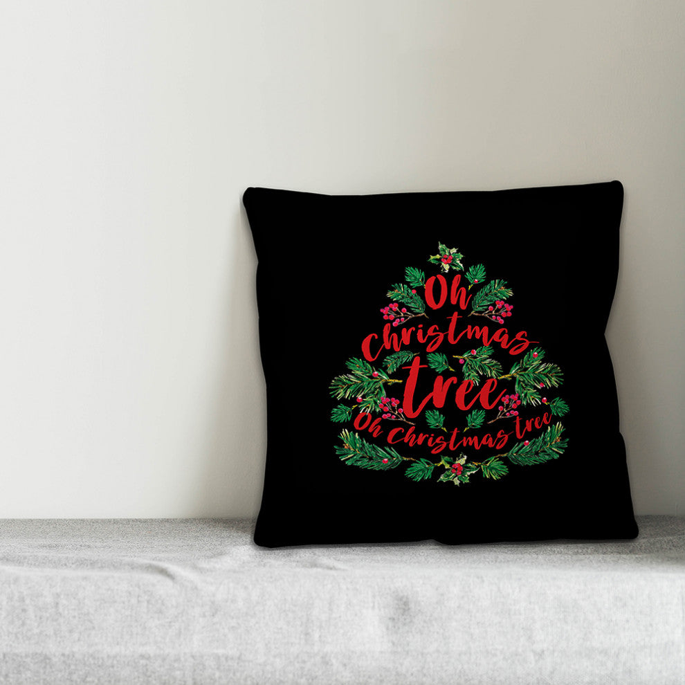 Oh Christmas Tree 18x18 Spun Poly Pillow