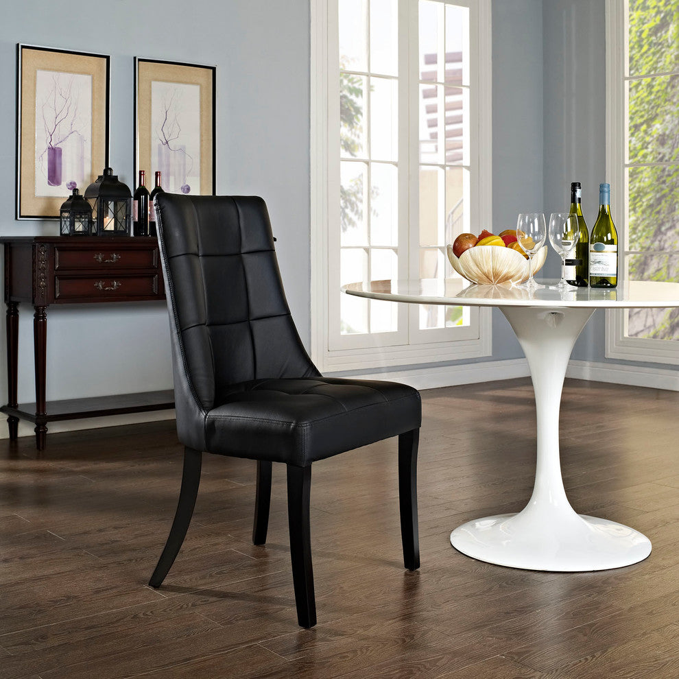 Modern Contemporary Kitchen Dining Side Chair Black