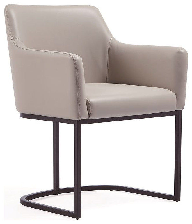 Manhattan Comfort Serena Dining Chair, Set of 8, Light Gray