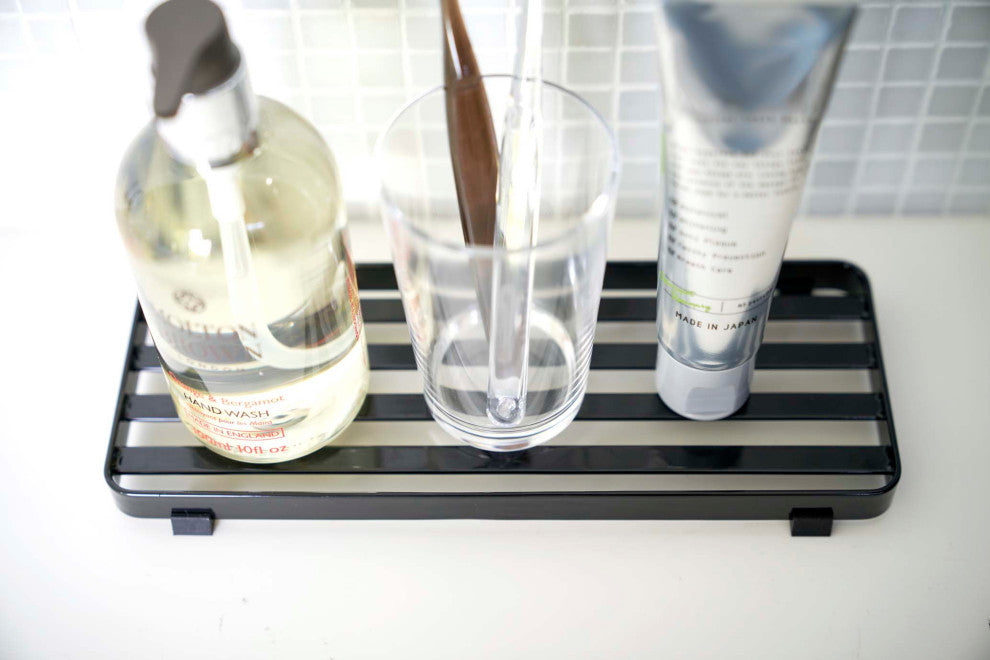 Tower Bathroom Tray, Black