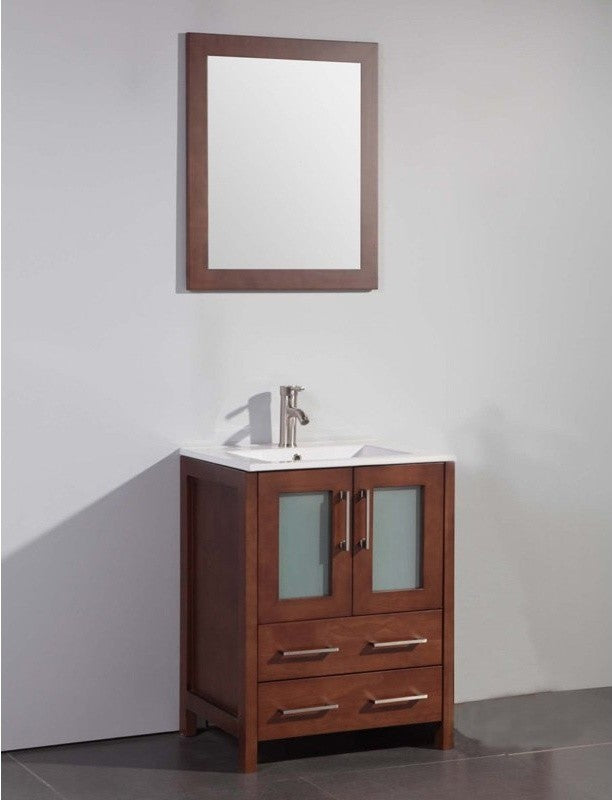 24" Bathroom Vanity With Matching Mirror
