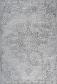 Modern Persian Vintage Moroccan Medallion Area Rug, Light Gray, 3x5