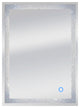 Dyconn Faucet Edison Crystal Wall Mounted LED Bathroom Mirror, 24"w X 34"h