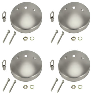 21524-14 Light Fixture Canopy Kit, 5" Dia., Brushed Pewter 4 Pack