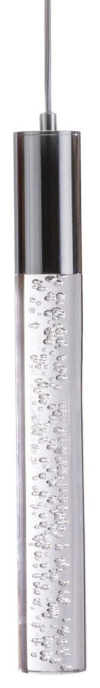 Acrylic Cylinder Pendant // 1 Light