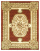 Classic Maroon Area Rug CL755A - 6' x 6' Round