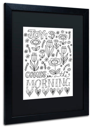 Elizabeth Caldwell 'Joy in the Morning' Art, Black Frame, Black Mat, 16x20