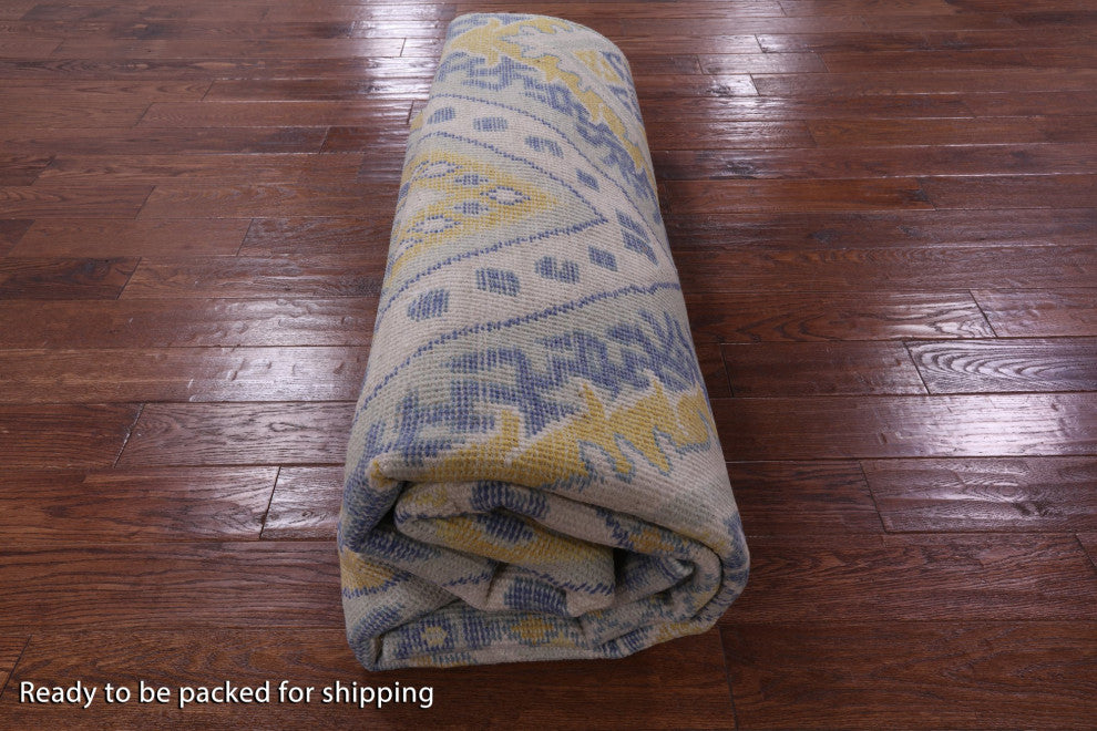 8' 1" X 9' 11" Moroccan Hand-Knotted Wool Rug Q9284