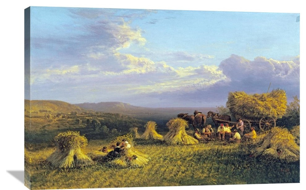 "Harvest Scene" Artwork, 40" x 26"
