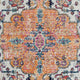 Mateo Blue Orange Boho Medallion Area Rug/Runner, 3' x 8' Runner