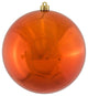 Matte UV Resistant Commercial Christmas Ornament, Copper/Gold/Shiny, 6"
