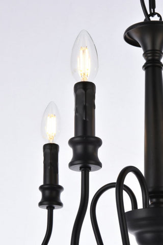 Flynn 4-Light Pendant, Black