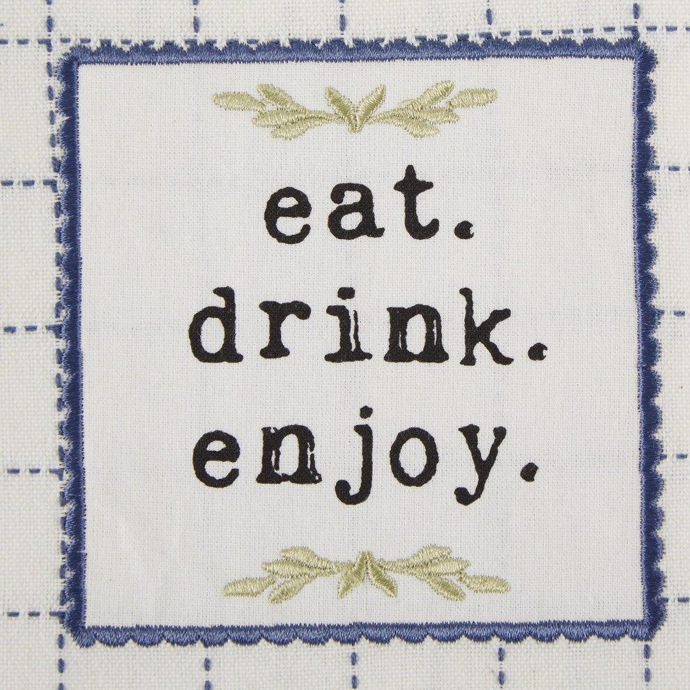 French Blue Home Sweet Farmhouse Kitchen (Set of 4)