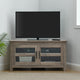 44" Corner Wood TV Console, Gray Wash