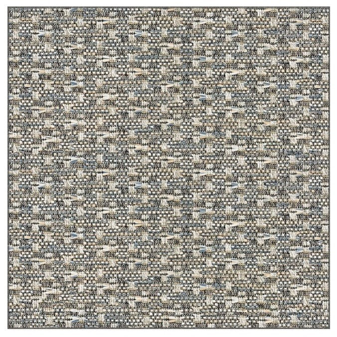 Couristan Virgin Gorda Indoor/Outdoor Area Rugs | 50+ Custom Sizes Available, Ash, Square  10'x10'
