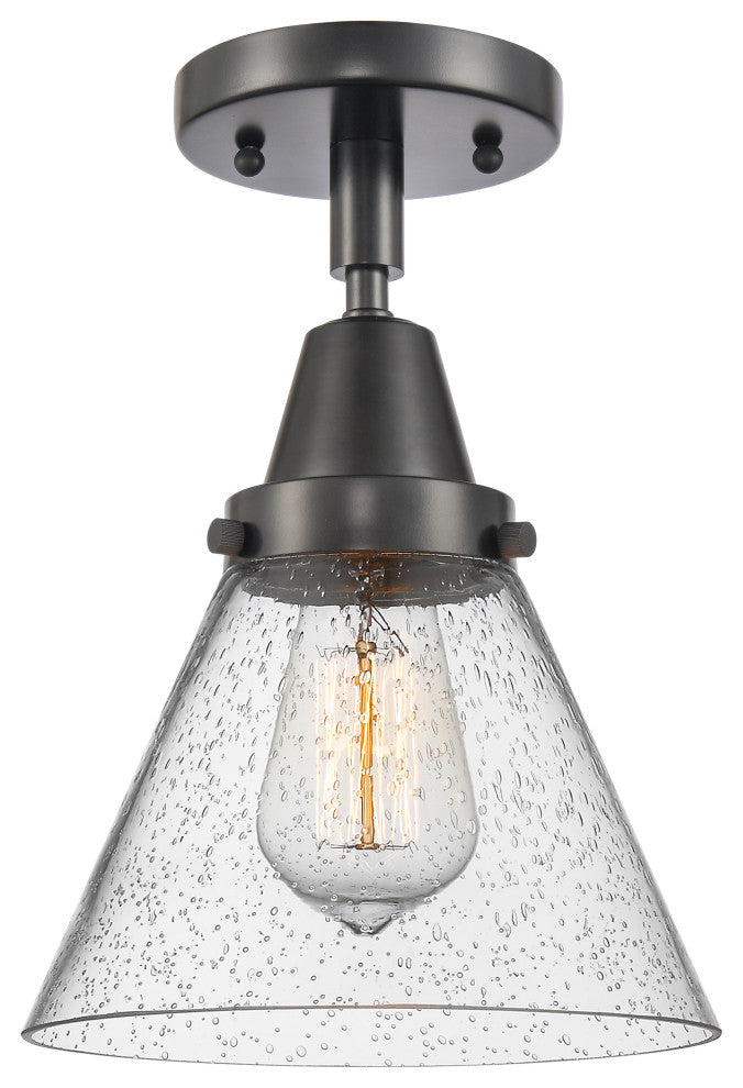 INNOVATIONS LIGHTING 447-1C-BK-G44-LED Large Cone Flush Mount