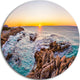 Sunrise At Freycinet Np Beach, Landscape Round Wall Art, 11"