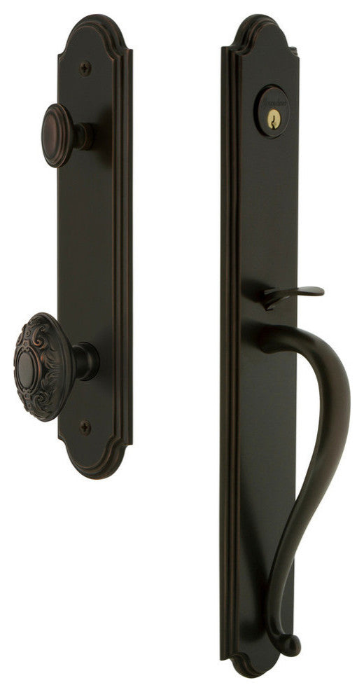 Arc 1-Piece Dummy Handleset, S Grip and Grande Victorian Knob, 848633