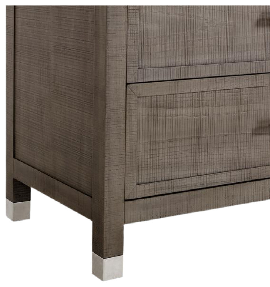 Gray Ash Wood Nightstand | Andrew Martin Raffles