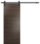 Planum 0010 Interior Barn Door Chocolate Ash, No Pre-Drilled, 32"x96"