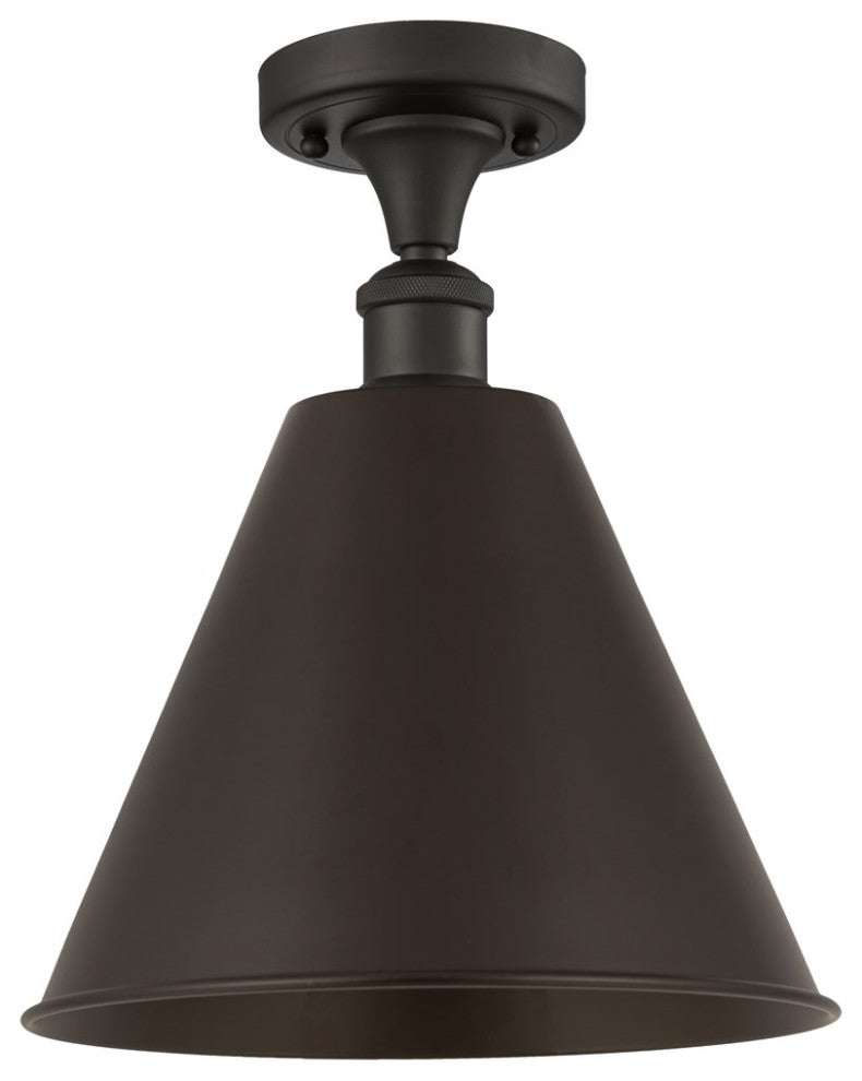 Innovations Lighting 516-1C-OB-MBC-12-OB-LED 1 Light 12" Semi-Flush Mount