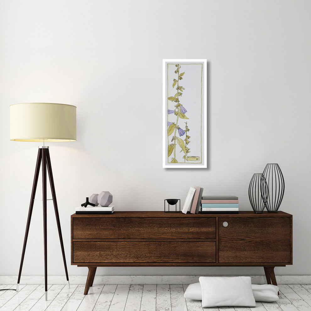 "Bell Flower" Digital Paper Print by Hannah Borger Overbeck, 17"x42"