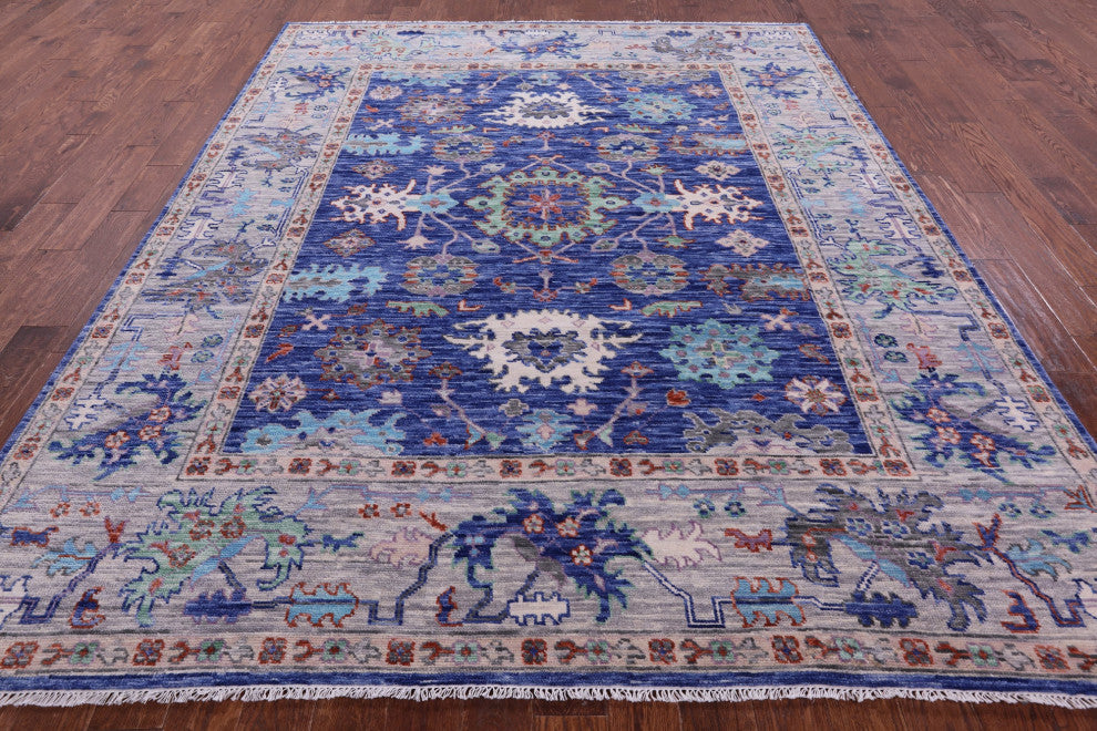 8' 2" X 10' 2" Turkish Oushak Hand Knotted Rug - Q15664