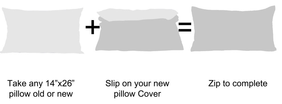 Sculpted Flannel Pillow Shell 2 Piece Set, Green, 14" X 26"