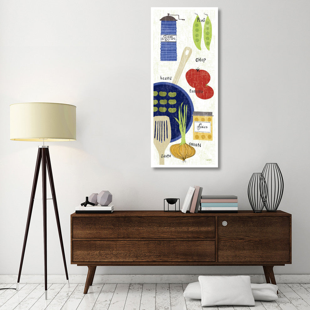 "Cooking It" Digital Paper Print by Sue Schlabach, 26"x62"