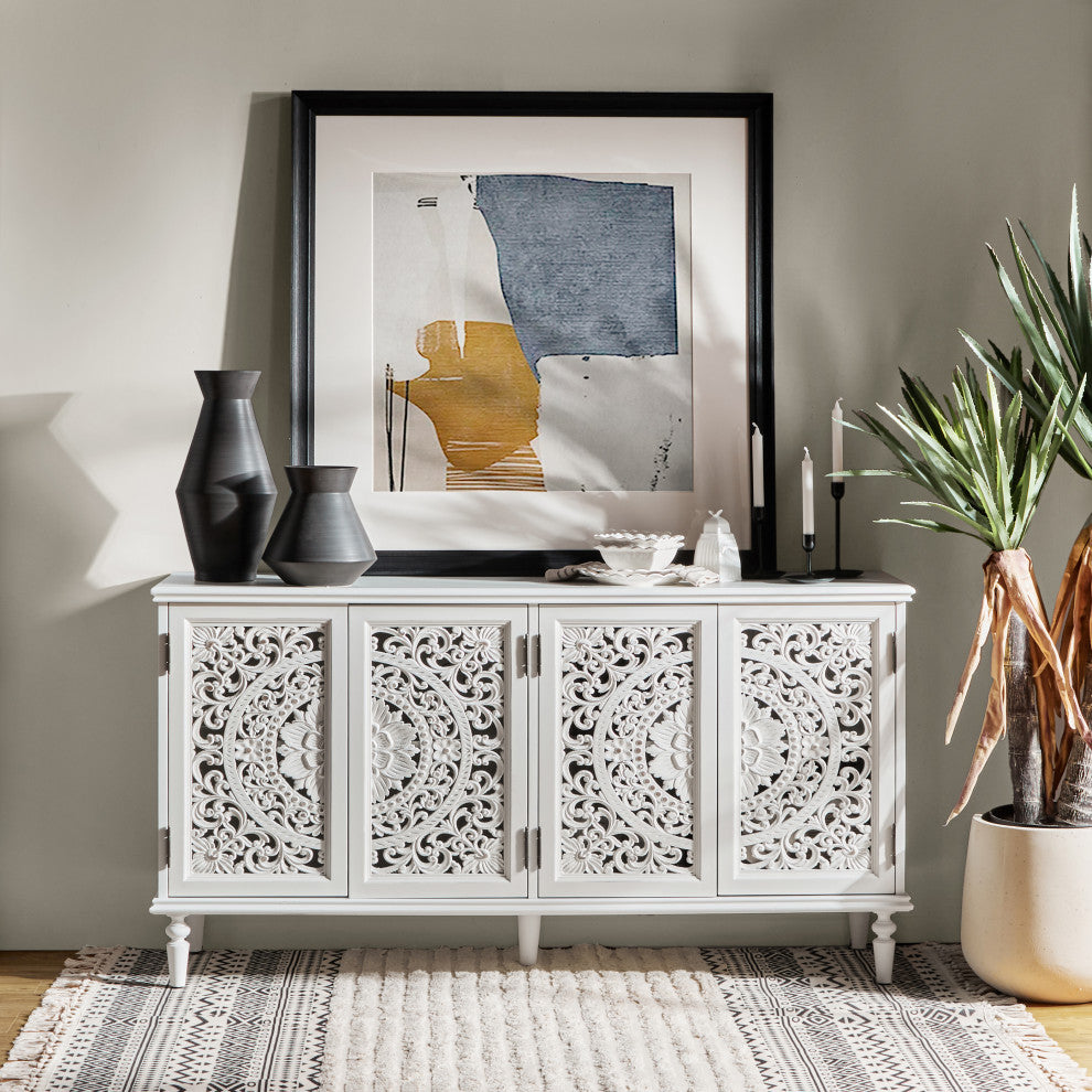 63"W Sideboard, White