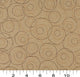 Beige Brown and Gold Overlapping Circles Durable Upholstery Fabric By The Yard