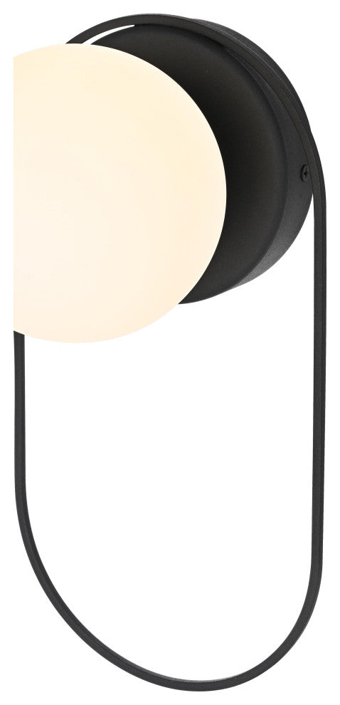 Home Living 6" Outdoor Wall Sconce, Black