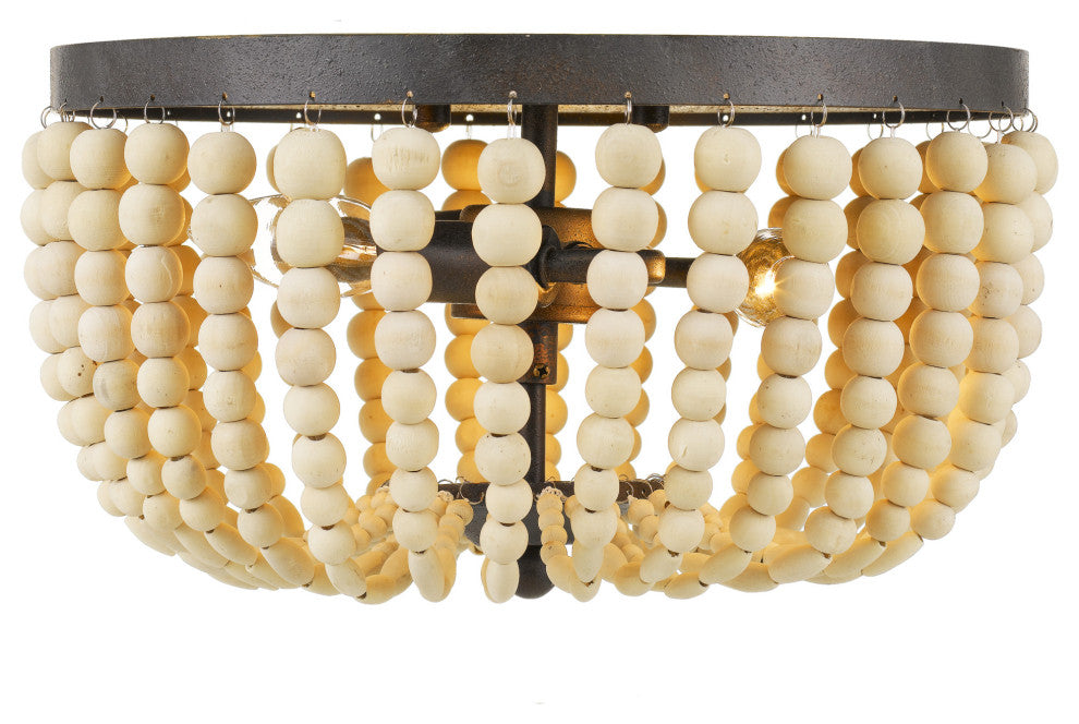 Crystorama Lighting Group 600 Rylee 3 Light 13"W Flush Mount Bowl - Antique