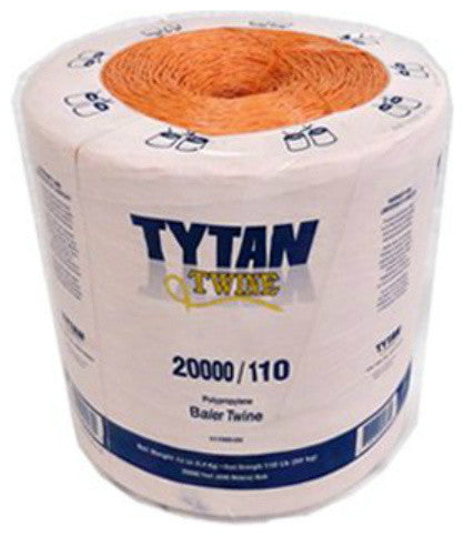 Tytan International PBT20110TOSTNBP Polypropylene Baler Twine, 20000'', Orange