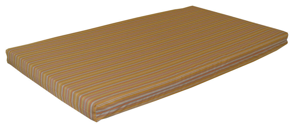 VersaLoft Bed Cushion, Orange Stripe, Twin