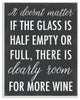 Stupell Industries More Wine Funny Family Black and White Word Design, 13 x 19
