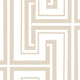Maze Geometric Wallpaper, Taupe and White, Set of 3 Bolts