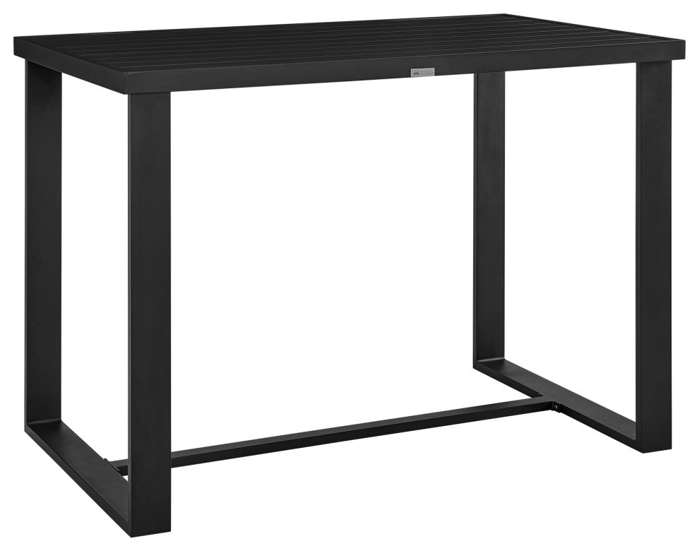 Felicia Outdoor Patio Bar Height Dining Table, Aluminum