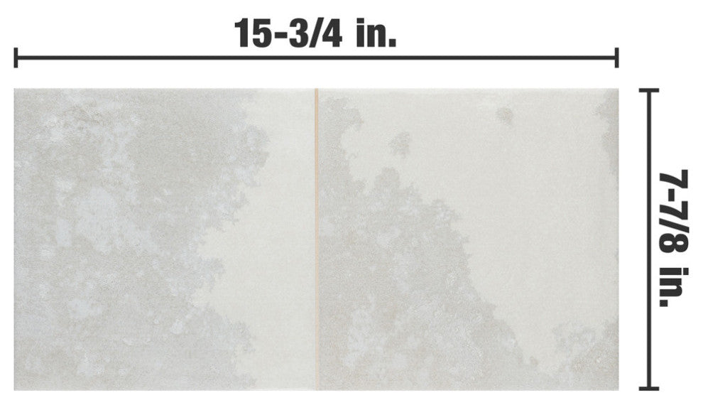 Kings Luxe Tradition Square Silver Ceramic Wall Tile