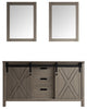 Marsyas 48" Dark Gray Single Bathroom Vanity Cabinet, 44" Wall Mirror