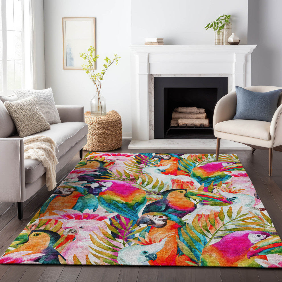 Addison Premium Washable Mayfield AMF200 Multi 8' x 10' Rug