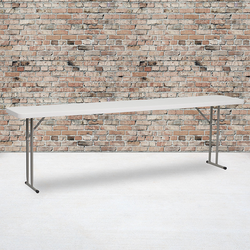 18x96 White Fold Train Table