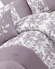 Bliss 100% Polyester 8PC Floral Bedding Set, Purple, Olympic Queen