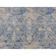 Gray, ERASED ROSSETS, Silk With Textured Wool, Hand Knotted, Rug, 4'9"x7'