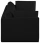 Ease Fabric Upholstered Modular Sofa, Black
