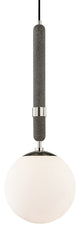 Brielle 1-Light Large Pendant, Polished Nickel