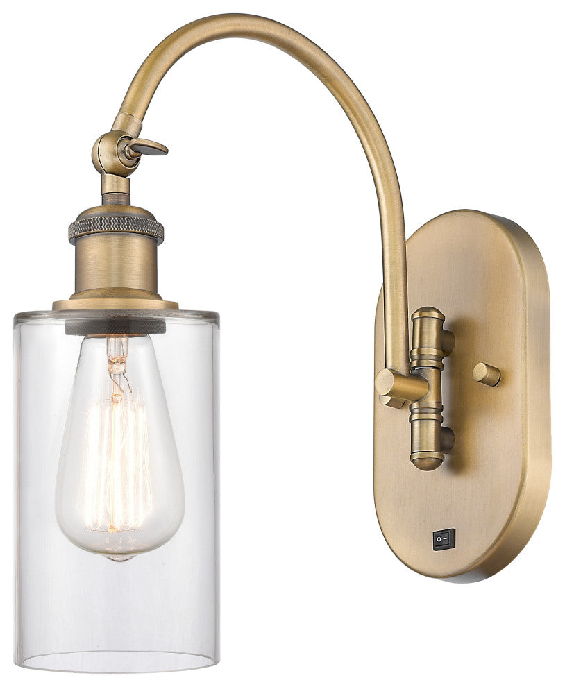 Innovations 518-1W-BB-G802 1-Light Sconce, Brushed Brass