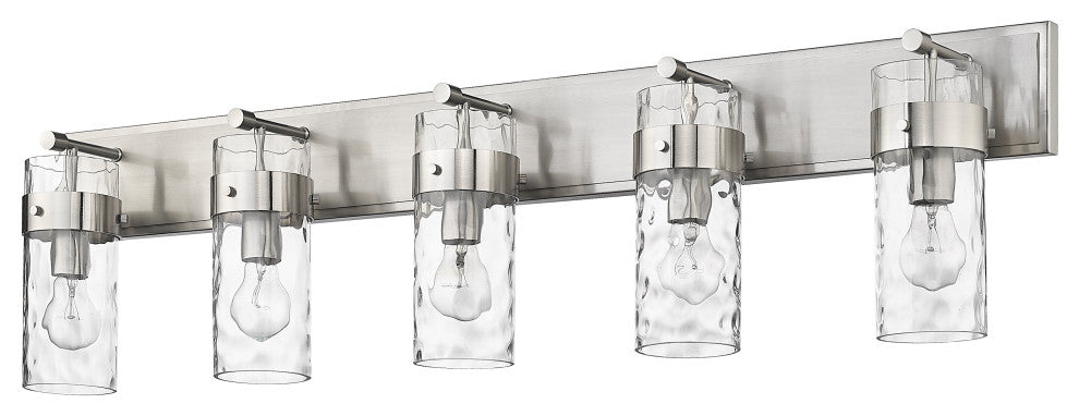 Zlite 3035-5V-BN 5-Light Vanity, Clear