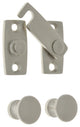 Genuine Solid Brass Shutter Bar Kit, Satin Nickel