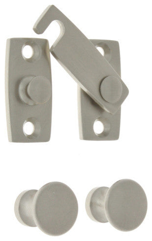 Genuine Solid Brass Shutter Bar Kit, Satin Nickel